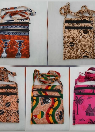 Pochette / Sac à bandoulière en motifs africains, merk: Wax, staat: Nieuw zonder prijskaartje, € 9,00, € 10,15 inclusief Kopersbescherming