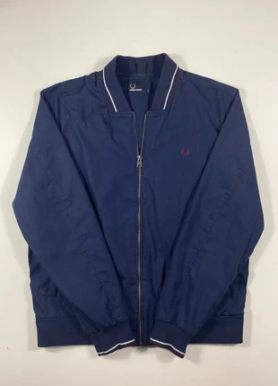 Veste Bomber Fred Perry Homme – Bleu Marine – Logo Brodé – Taille L, brand: Fred Perry, condition: Very good, size: L, €79.90, €84.60 includes Buyer Protection