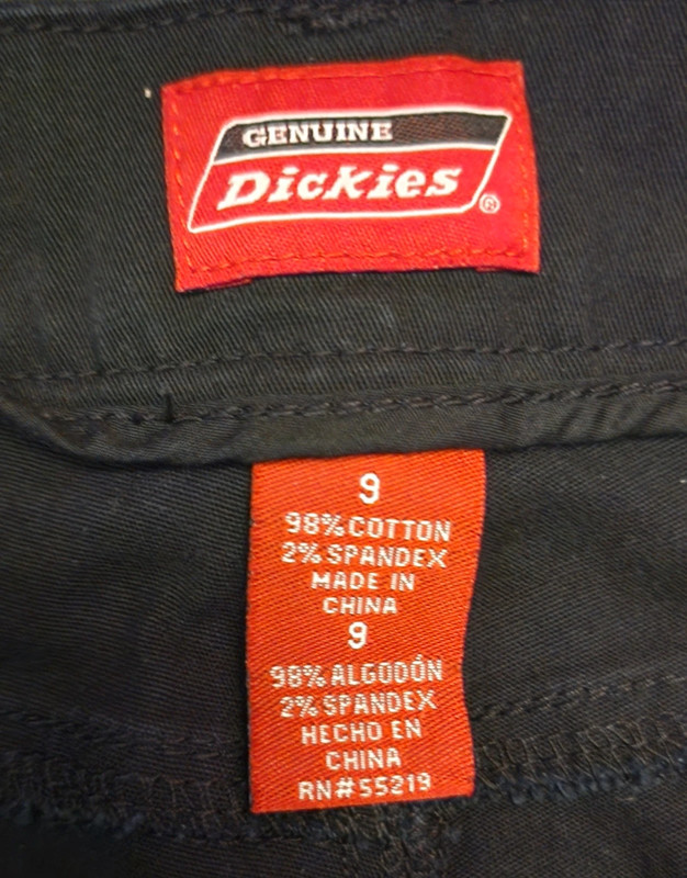 Womens dickies black pants, very good condition, size 9 3