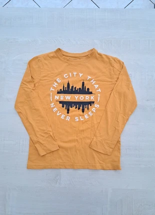 Blouse à longues manches - jaune - taille 134cm 8/9 ans - 100% coton - Primark - New York -, marque: Primark, état: Très bon état, taille: 9 ans / 134 cm, 2,50 €, 3,33 € Protection acheteurs incluse