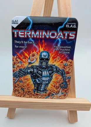 Terminoats – Terminator Cereal Parody Fridge Magnet, brand: Terminator, condition: New without tags, £3.00, £3.85 includes Buyer Protection Pro