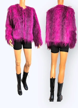 Women's shaggy faux fur jacket size UK 12, brand: River Island, condition: Very good, size: L / 12, £14.00, £15.40 includes Buyer Protection