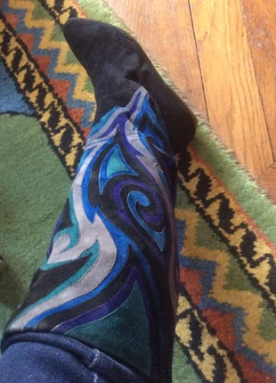 Bottes daim avec décors , condition: Very good, size: 36, €19.00, €20.65 includes Buyer Protection