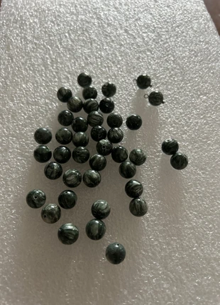Perle rondes en véritable seraphinite verte naturelle, marca: perle, estado: Muy bueno, 30,00 €, 32,20 € Protección al comprador incluida