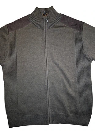 Gilet/Veste Zippée Vahiné Homme - Marron - Col Montant - Détails Suédine - T. L.4, condition: Very good, size: L, €13.00, €14.35 includes Buyer Protection