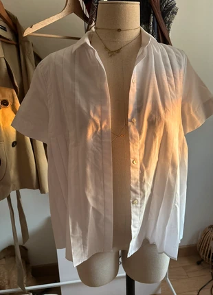 Chemise plissé Zara vintage S, estado: Muy bueno, tamaño: S / 36 / 8, 5,00 €, 5,95 € Protección al comprador incluida