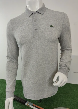 Polo 🐊 Lacoste Sport 🎾 Classique Manches Longues Gris Clair (D186.Z), brand: Lacoste, condizioni: Ottime, taglia: S, €45.00, €47.95 include la Protezione acquisti Pro