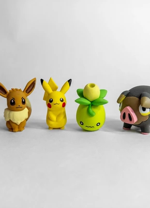 Pokémon Figure Set Pikachu, Eevee, Smoliv & Lechonk – Pokemon, merk: Pokémon, staat: Nieuw zonder prijskaartje, maat: Universeel, € 7,00, € 8,05 inclusief Kopersbescherming