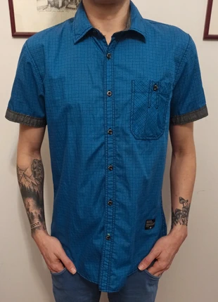 Camicia blu, marque: URBAN DISTRICT, état: Neuf sans étiquette, taille: L, 5,00 €, 5,95 € Protection acheteurs incluse