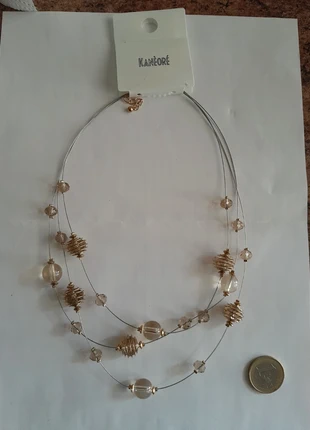 Sublime collier chic multirangs vintage chic neuf, marque: KANÈORÉ, état: Neuf avec étiquette, 13,90 €, 15,30 € Protection acheteurs incluse