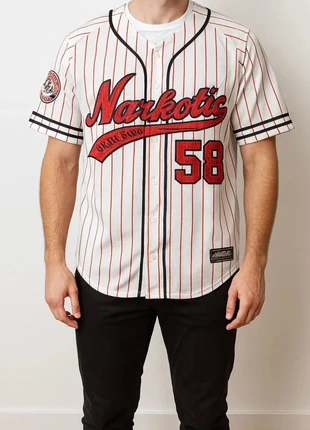 Chemise style americain Narkotic wear Homme Major League blanc et rouge, Taille XL - Excellent etat, brand: Narkotic, condition: Very good, size: XL, €35.00, €37.45 includes Buyer Protection