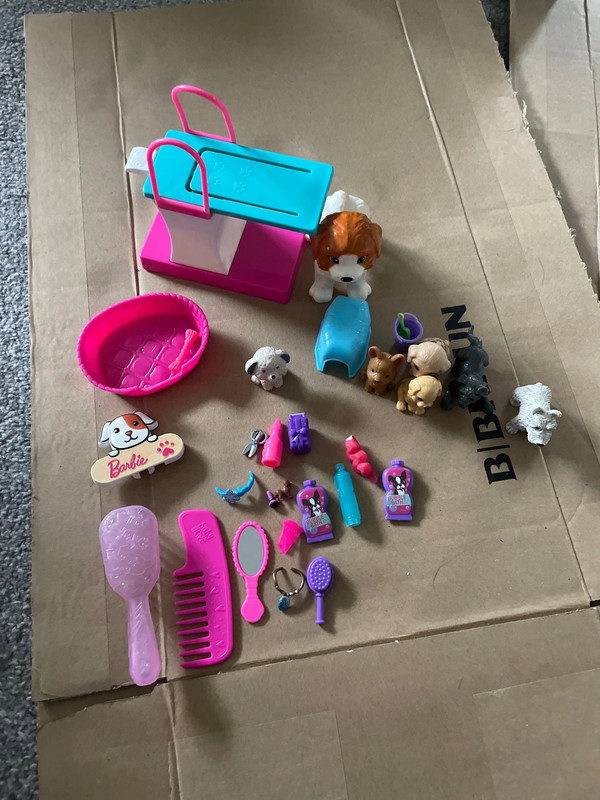 Selection of different barbie stuff