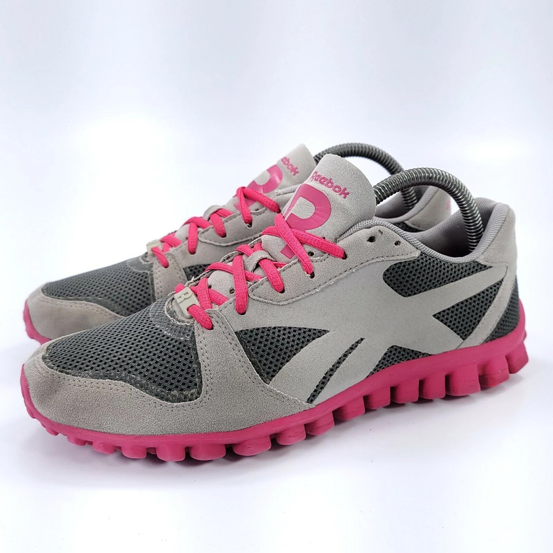 Reebok Venture Flex Stride II Running Shoe Womens Size 8.5 J87102 Gray Pink Vinted