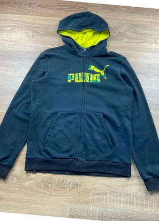 Veste coupe-vent PUMA Homme Zip Hoodie noirejaune, Taille S - Tres bon etat, marque: Puma, état: Très bon état, taille: 16 ans / 176 cm, 20,00 €, 21,70 € Protection acheteurs incluse