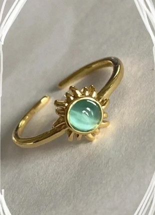 Bague soleil goutte cyan acier inoxydable, marke: Sun, zustand: Sehr gut, größe: 54.3 mm / 17.3 mm Ø, 5,50 €, 6,48 € inklusive Vinted-Käuferschutz