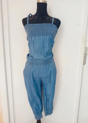 Combinaison élastique pantacourt en jeans femme w, brand: Walk And Talk, condition: Very good, size: M / 38 / 10, €4.00, €4.90 includes Buyer Protection