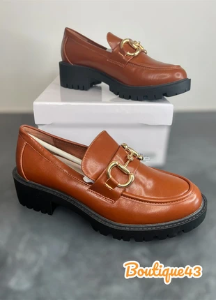 Richelieu chaussures compensées plate-forme bateau femme marron dorée, brand: Blancheporte, condizioni: Nuovo senza cartellino, taglia: 37, €35.00, €37.45 include la Protezione acquisti Pro