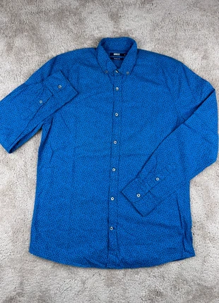 Chemise BRICE – Taille S – Regular Fit – Bleu motif floral, marque: Brice, état: Très bon état, taille: S, 2,90 €, 3,75 € Protection acheteurs (Pro) incluse