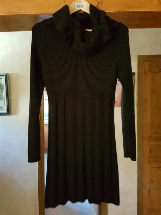 Robe noire laine 