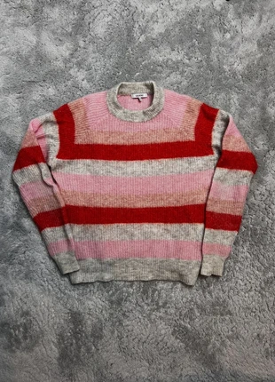Pull / sweat / crewneck ganni cordelia rose rouge gris- Taille S, marke: Ganni, zustand: Sehr gut, größe: S / 36 / 8, 110,00 €, 116,20 € inklusive Vinted-Käuferschutz
