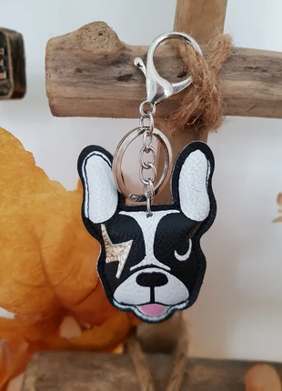 Porte clés similicuir rock bouledogue français, marque: #frenchiebulldog legend, état: Très bon état, 4,99 €, 5,94 € Protection acheteurs incluse
