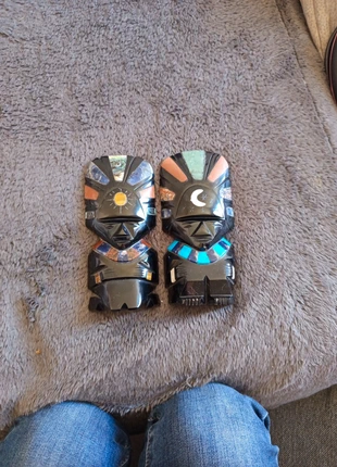 Sculptures artisanales en pierre avec incrustations, brand: pas de marque, condition: Very good, €250.00, €263.20 includes Buyer Protection