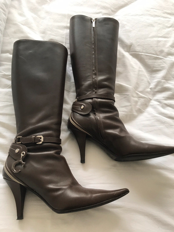 Bottes hautes à talons sales