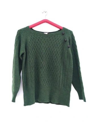 Pull vert Un jour ailleurs taille 1, marque: Un Jour Ailleurs, état: Très bon état, taille: S / 36 / 8, 7,00 €, 8,05 € Protection acheteurs incluse