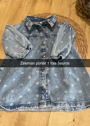 Robe en jean, marca: Zeeman, estado: Muy bueno, tamaño: 18-24 meses / 86 cm, 5,00 €, 5,95 € Protección al comprador incluida