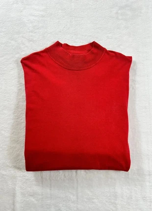 Pull sweat col roulé uni Kenneth Allen - Taille M Homme - Rouge, merk: kenneth Allen, staat: Heel goed, maat: M, € 6,00, € 7,00 inclusief Kopersbescherming