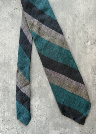 Vintage Adam Christopher Striped Linen Neck Tie, brand: Vintage Dressing, condition: Very good, £5.00, £5.95 includes Buyer Protection Pro