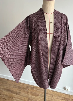 Haori vintage so-shibori(総絞り) rouge HS003V, marke: Kimono, zustand: Sehr gut, größe: Sonstige, 70,00 €, 74,20 € beinhaltet Vinted-Käuferschutz Pro