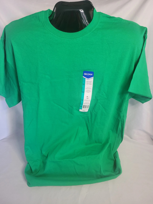 Green Gildan Heavy Cotton Mens Tshirt (Size XL) NWT 1