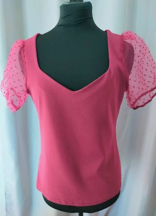 Blouse Cache Cache rose fuchsia manches voile pois taille M excellent etat, brand: cache cahe, condition: Very good, size: M / 38 / 10, €9.20, €10.36 includes Buyer Protection Pro