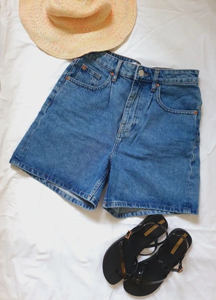Ladies Cute Bermuda Denim Shorts 90s Size 8 High Waist, brand: Primark, condition: Very good, size: S / UK 8-10, £5.99, £6.99 includes Buyer Protection