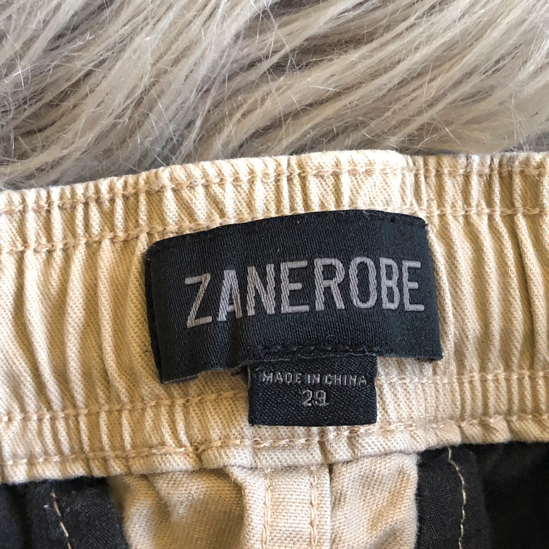 Zanerobe Slim Fit Salerno Chinos in Sandstone, Size 29 4