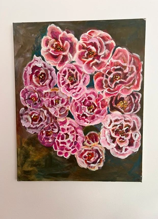 Original Hand-Painted Acrylic Canvas Art – Floral Bouquet – Unique Artwork, marke: Art, zustand: Neu, 120,00 €, 126,70 € inklusive Vinted-Käuferschutz