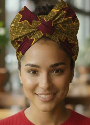 headband foulard tête maré-tèt rigide coton wax, marque: Coton, état: Très bon état, 20,00 €, 21,70 € Protection acheteurs (Pro) incluse