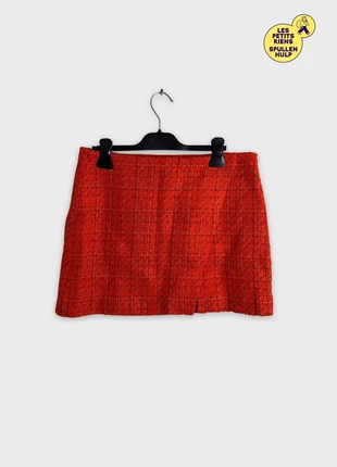 Jupe texturée orange Zara L 💛, marque: Zara, état: Bon état, taille: L / 40 / 12, 10,00 €, 11,20 € Protection acheteurs (Pro) incluse