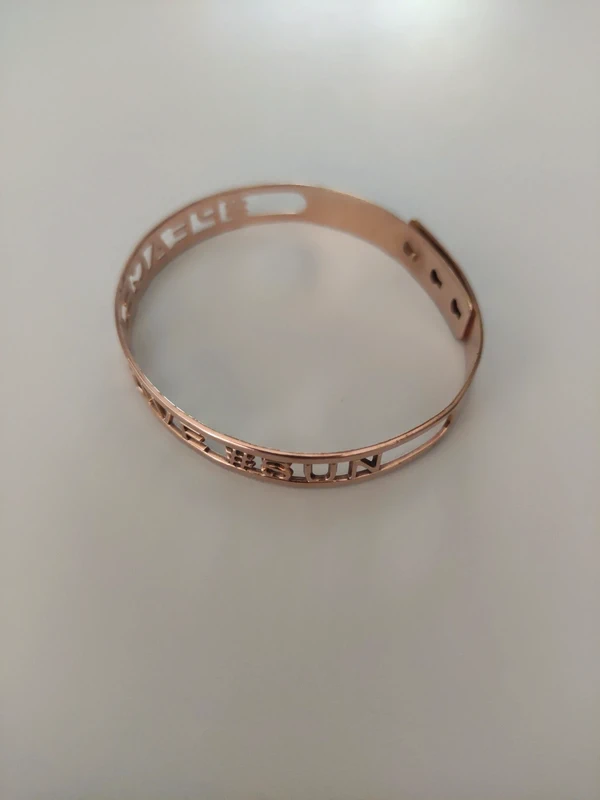 Bracelet jonc rose gold - photo numéro 5