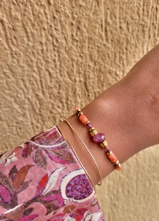 Bracelet bohème agate orange tourmaline, brand: Bracelet bohème agate orange tourmaline, condizioni: Ottime, €15.00, €16.45 include la Protezione acquisti Pro