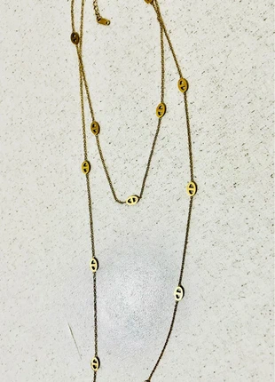 Sautoir long en acier inoxydable, merk: sautoir, staat: Nieuw zonder prijskaartje, € 9,00, € 10,15 inclusief Kopersbescherming