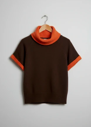 Féraud – Premium & Elegant Orange & Brown 70% wool & 30% Cashmere Turtleneck Spencer – S 🌟 💖, marque: Feraud, état: Très bon état, taille: S / 36 / 8, 69,99 €, 74,19 € Protection acheteurs (Pro) incluse