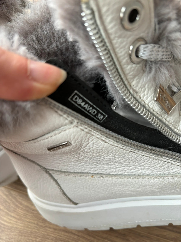 Geox sneakers with inside heel and fur 4