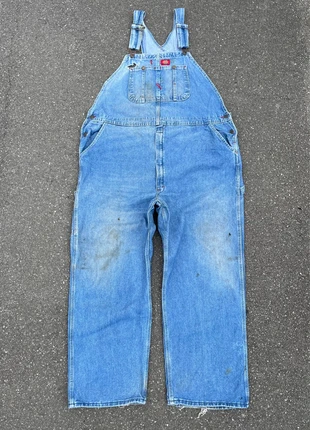 Salopette / dungarees dickies singe knee workwear bleu clair vintage - Taille 4XL 44x30, brand: Dickies, condition: Very good, size: 4XL / 48 / 20, €39.00, €41.65 includes Buyer Protection Pro