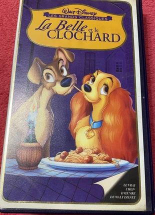 Cassette vidéo VHS la belle et le clochard Disney, état: Bon état, 2,00 €, 2,80 € Protection acheteurs incluse