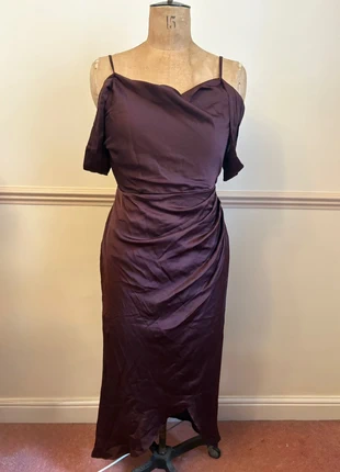 Girl in mind Gorgeous chocolate brown dress cowl neck with off the shoulder straps! Lovely dress!, brand: Girl in Mind, condition: New with tags, size: M / 10, £14.00, £15.40 includes Buyer Protection