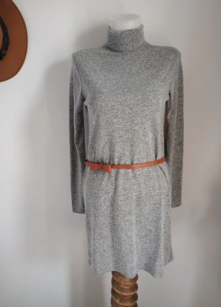 Pull long robe col roulé gris chiné lefties 36 S, marque: Lefties, état: Très bon état, taille: S / 36 / 8, 7,00 €, 8,05 € Protection acheteurs (Pro) incluse