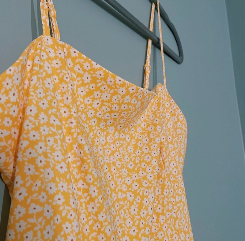 yellow daisy mini dress 3