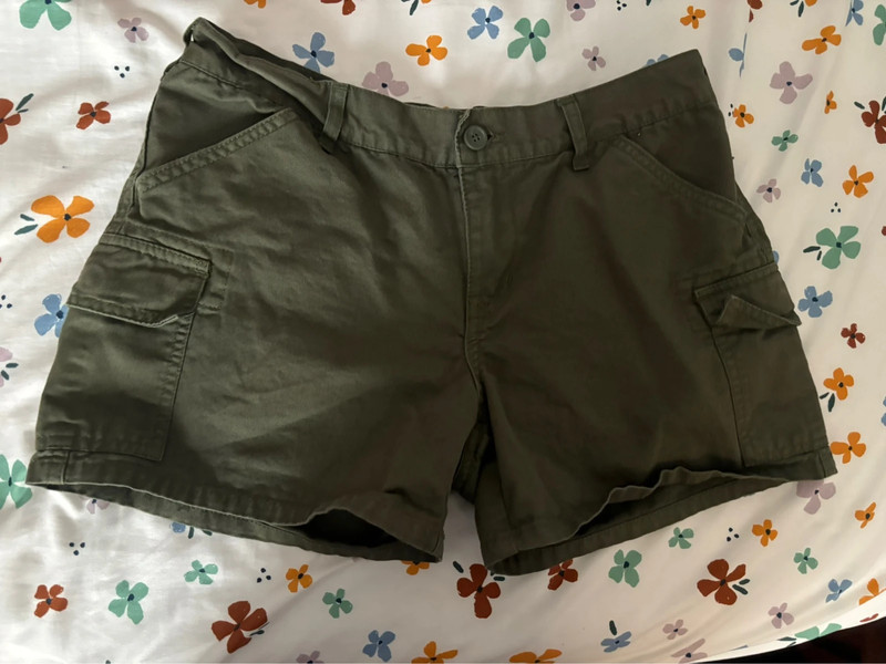 Brandy melville green shorts hotsell